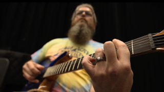 Theo Rooding, U.S. Army veteran rehearsing at the Straz Center.