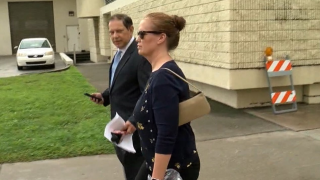 Rebecca Fierle at court hearing 