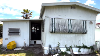 Marita's damaged home post-hurricane irma